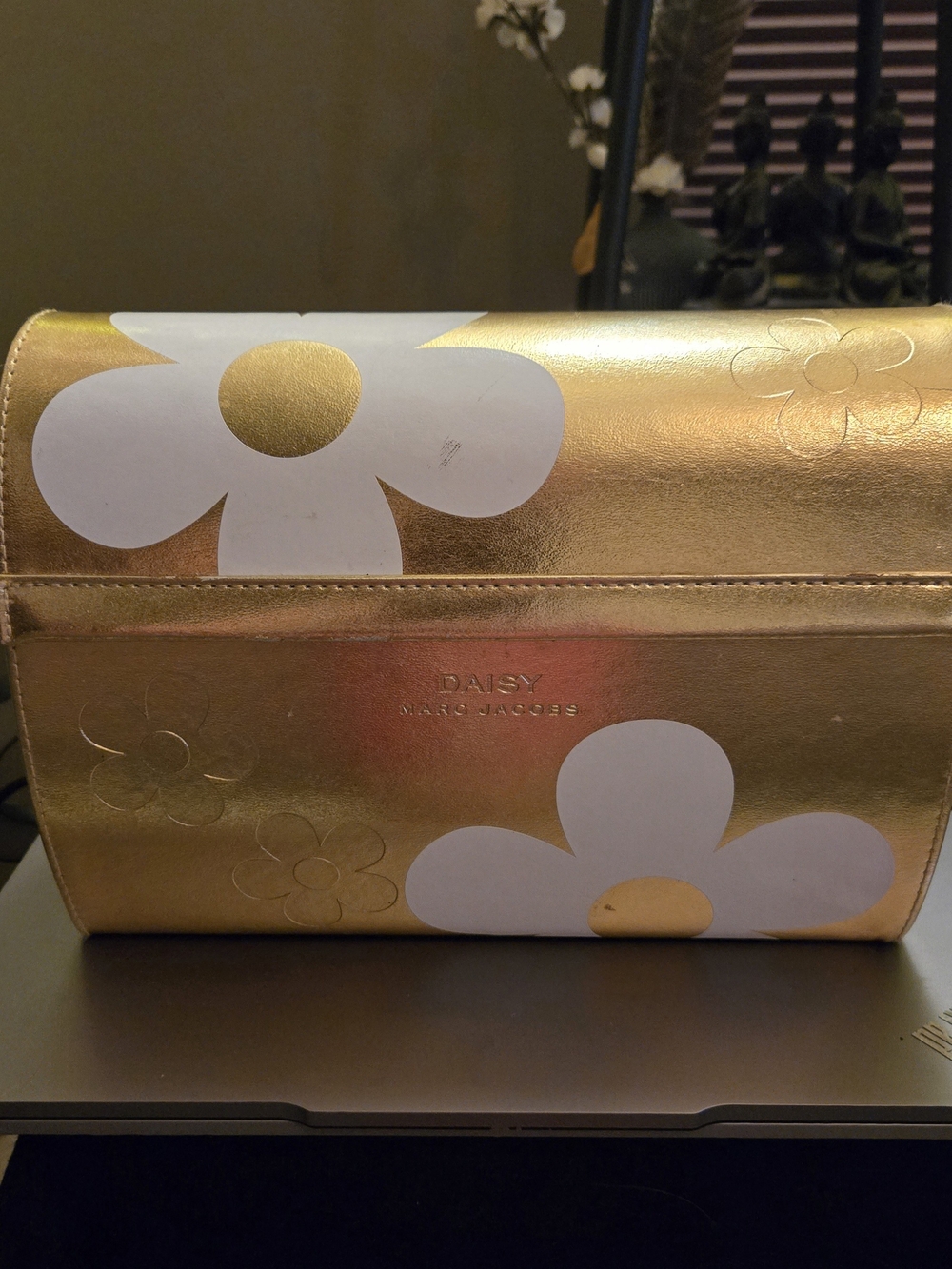 Vintage Marc Jacobs Daisy Golden Makeup Trunk Storage Box